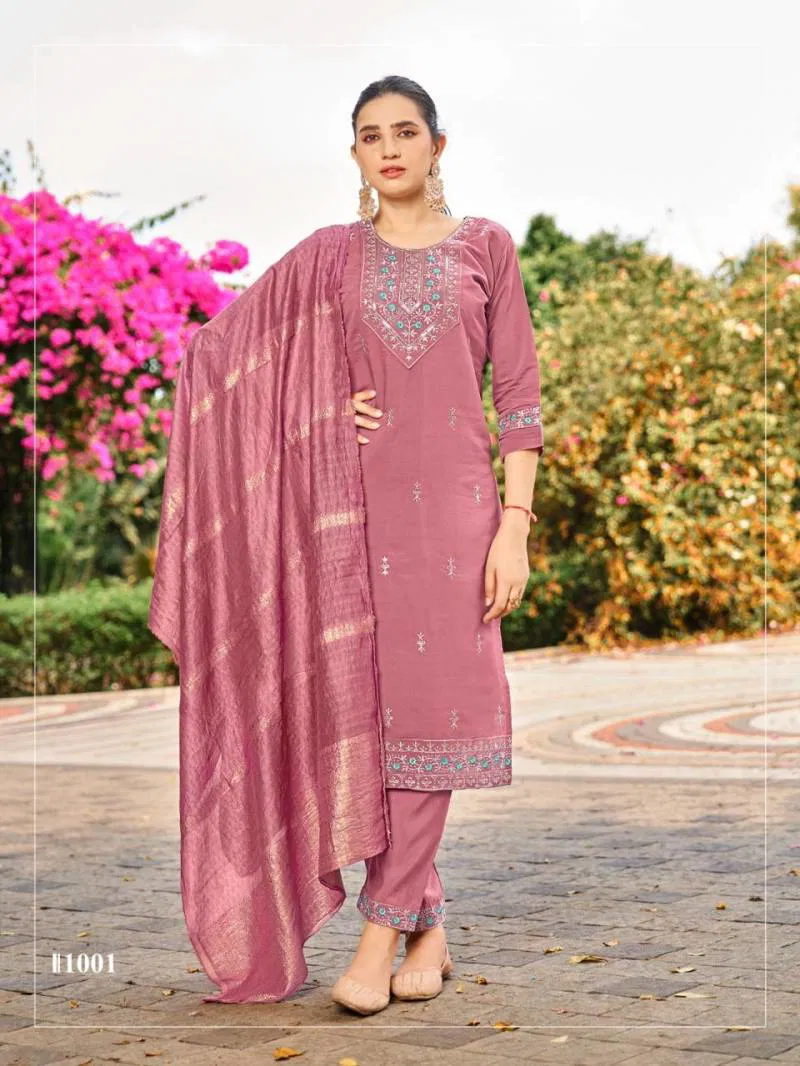 Sofia Vol 1 By Sankheswer Roman Silk Readymade Top Bottom With Dupatta Wholesale In India